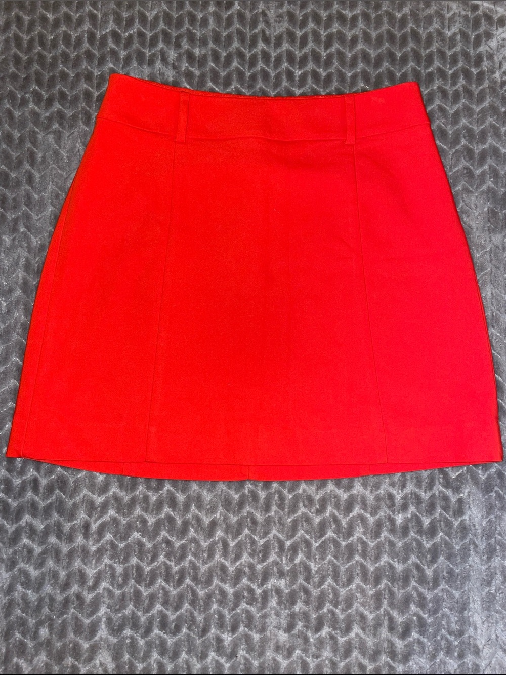 Express Red Mini Skirt Size 2 Stretch A Line Y2K